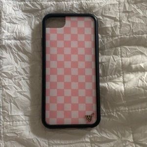 Checkered wildflower phone case!